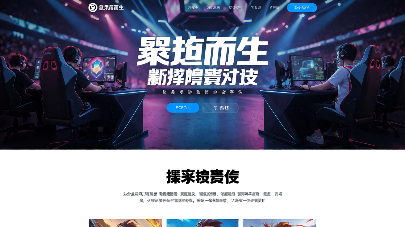 电竞场馆内激烈比赛的现场氛围